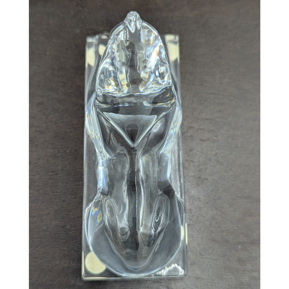 Baccarat France Crystal Egyptian Sphinx Cat Figurine Paperweight Sculpture Gift - Picture 8 of 14
